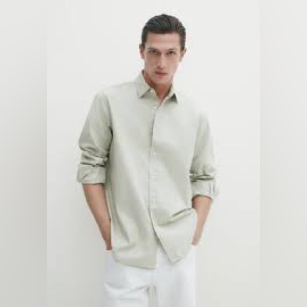 Massimo Dutti 100% Cotton Button Down Shirt Size S